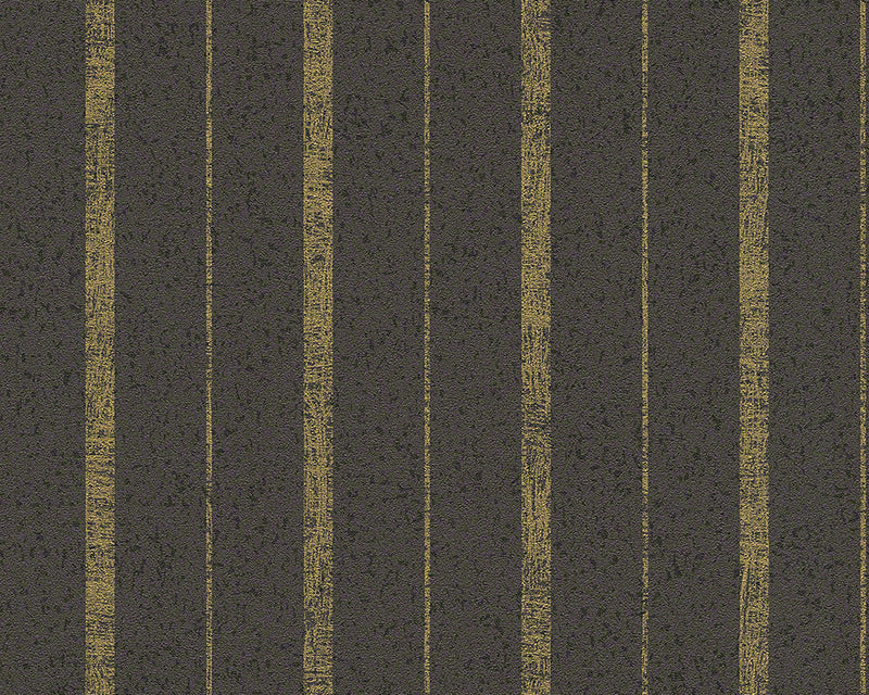 media image for sample modern stripes wallpaper in brown and gold design by bd wall 1 288