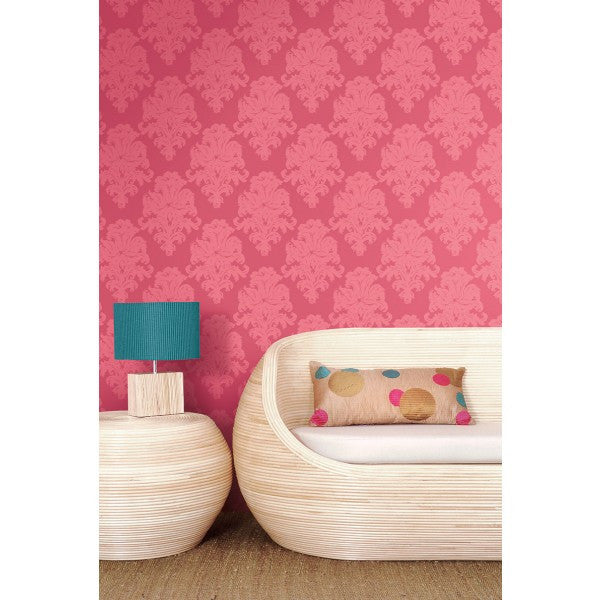 media image for Montserrat Wallpaper in Pink from the Tortuga Collection by Seabrook Wallcoverings 233