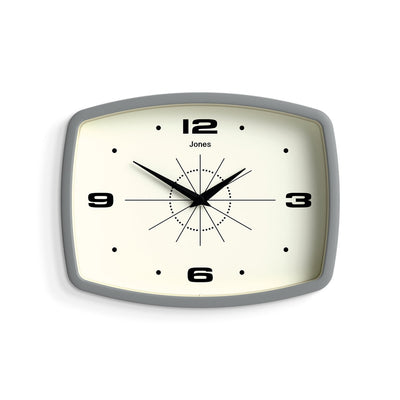 product image of Jones Movie Wall Clock in Grey 531