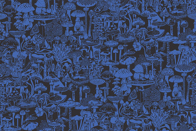 product image for Mushroom City Wallpaper in Asteroid design by Aimee Wilder 88