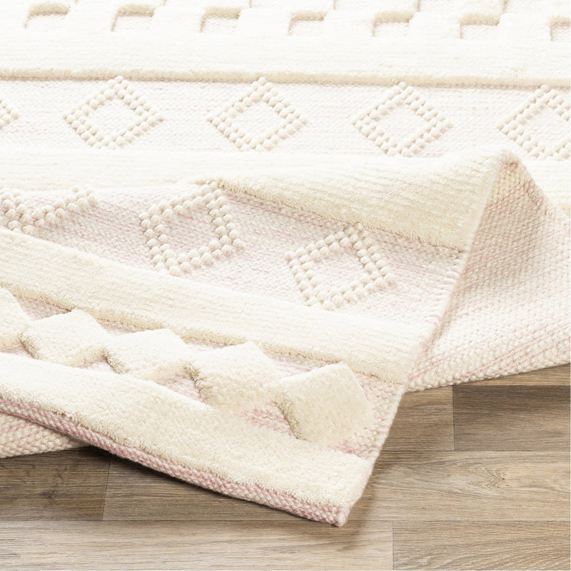 media image for Nairobi NAB-2301 Hand Woven Rug in Pale Pink & Cream by Surya 259