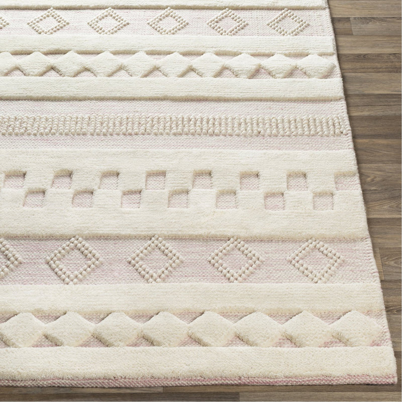 media image for Nairobi NAB-2301 Hand Woven Rug in Pale Pink & Cream by Surya 220