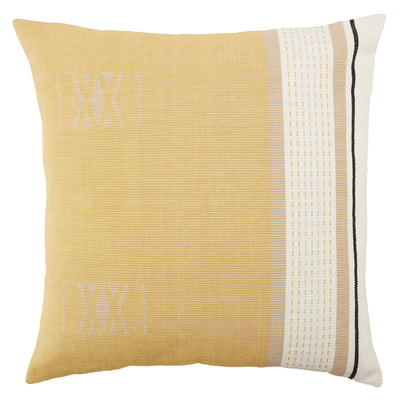 product image of Navida Parvati Down Yellow & Light Taupe Pillow 1 575