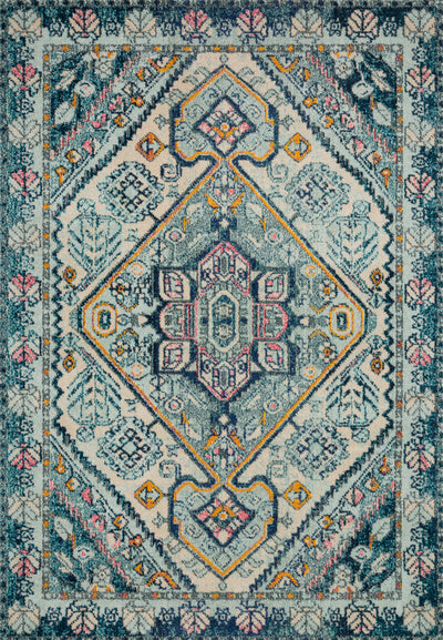 product image for Nadia Rug in Aqua / Navy by Loloi II 9