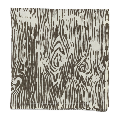 product image for Faux Bois Napkin - Pewter2 61