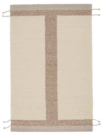 product image of calva handmade geometric cream light tan rug by jaipur living 1 574