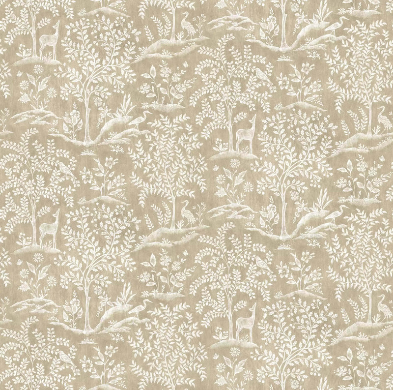 media image for Montsoreau Foret Linen Fabric 233