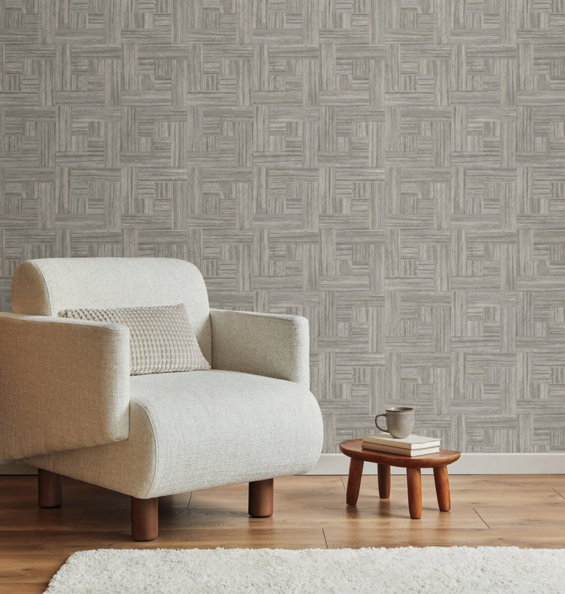 media image for Tesselle Wallpaper in Timber from the Natural Digest Collection 283