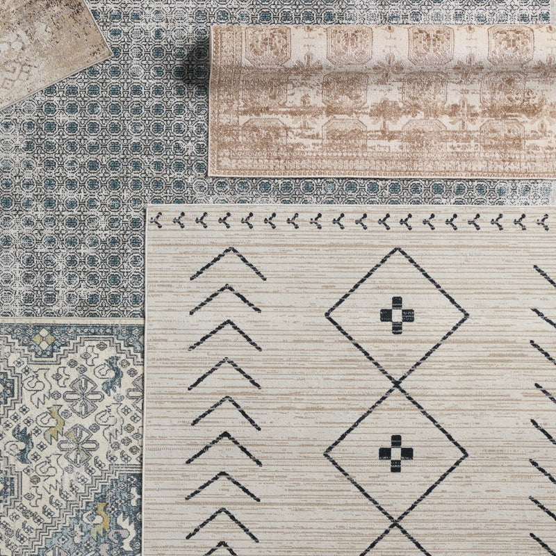 media image for milea trellis tan cream rug by jaipur living rug154352 9 229