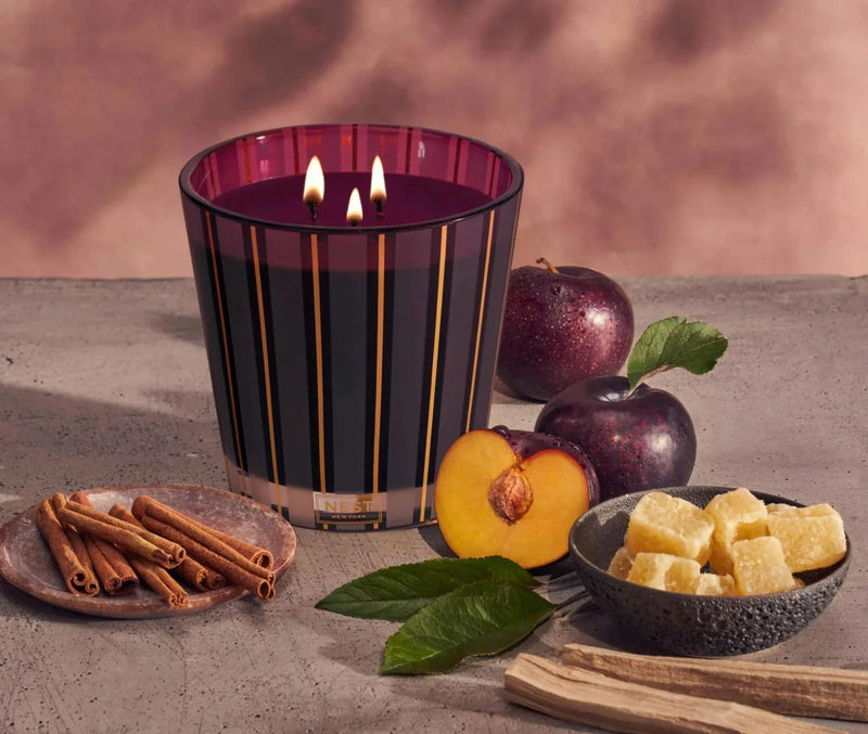 media image for Autumn Plum 3-Wick Candle 296