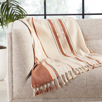 product image for sovima hand loomed tribal throw in cream tan by jaipur living 3 2