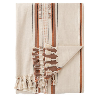 product image for sovima hand loomed tribal throw in cream tan by jaipur living 1 94