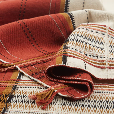 product image for Nagaland Angami Red & Cream Throw 3 79