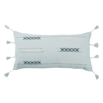 product image for Nagaland Pillow Seloupe Light Blue & Cream Pillow 1 72