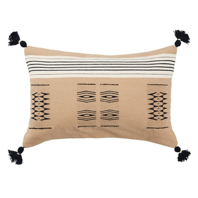 product image for Nagaland Pillow Tobu Light Brown & Black Pillow 1 55