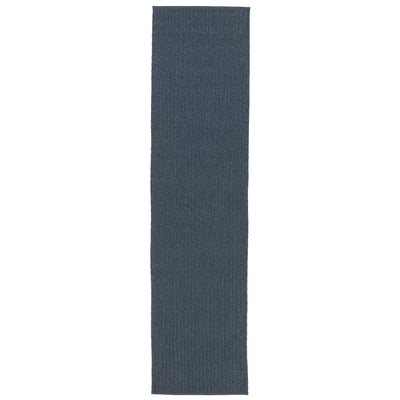 product image for Iver Indoor/ Outdoor Solid Blue & Gray Area Rug 47