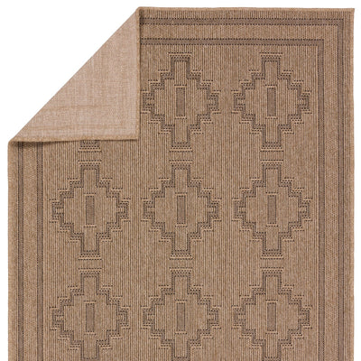 product image for Nambe Adrar Outdoor Tribal Brown Black Rug By Jaipur Living Rug157291 3 25