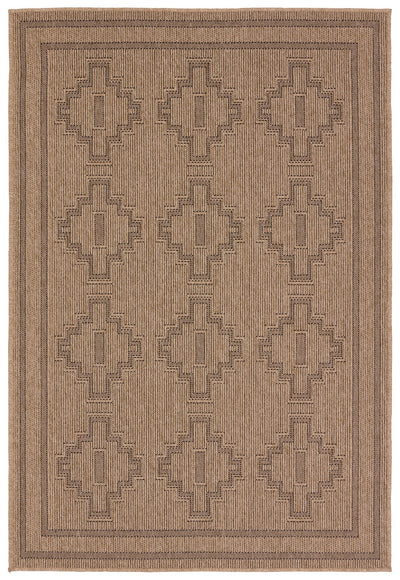 product image for Nambe Adrar Outdoor Tribal Brown Black Rug By Jaipur Living Rug157291 1 96