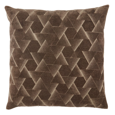 product image of Jacques Geometric Pillow in Dark Taupe by Jaipur Living 597
