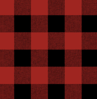 product image of Buffalo Plaid Wallpaper in Red and Black by NextWall 573