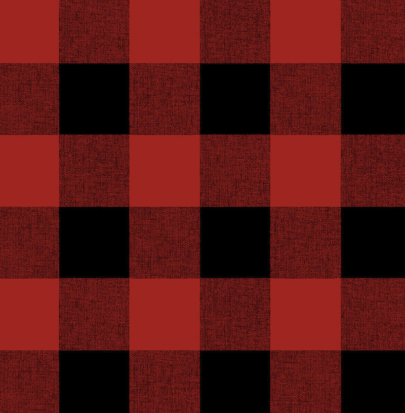 media image for Buffalo Plaid Wallpaper in Red and Black by NextWall 270