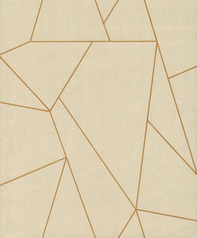 product image of Nazca Wallpaper in Pearl/Gold from the Modern Metals Second Edition 528