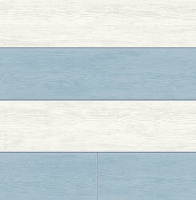 product image of Two Toned Shiplap Carolina Blue Peel-and-Stick Wallpaper by NextWall 570