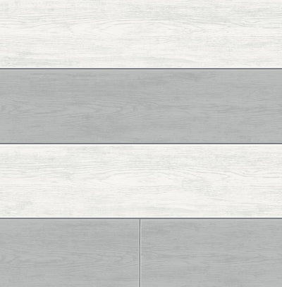 product image of Two Toned Shiplap Argos Grey Peel-and-Stick Wallpaper by NextWall 525