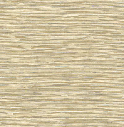 product image of Cyrus Faux Grasscloth Khaki & Silver Peel-and-Stick Wallpaper by NextWall 544