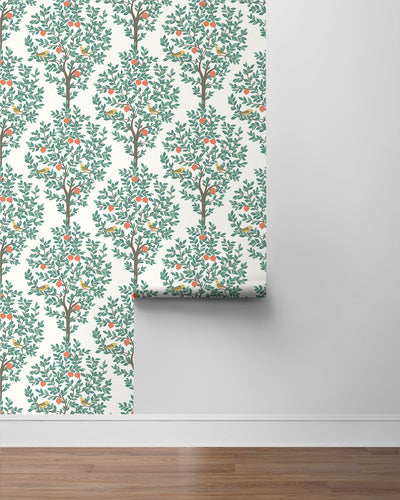 product image for Fruit Tree Peel-and-Stick Wallpaper in Juniper 18