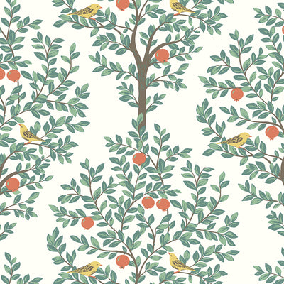 product image of Fruit Tree Peel-and-Stick Wallpaper in Juniper 514