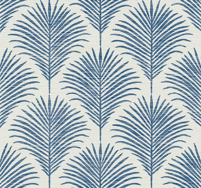 media image for Grassland Palm Peel & Stick Wallpaper in Coastal Blue 26