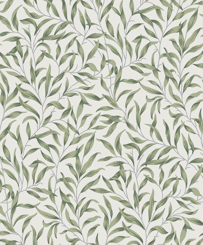 media image for Willow Trail Peel & Stick Wallpaper in Sprig Green 292