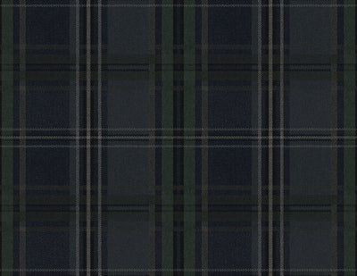 product image of Classic Plaid Peel & Stick Wallpaper in Deep Blue 590