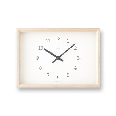 product image of kaede clock in white design by lemnos 1 56