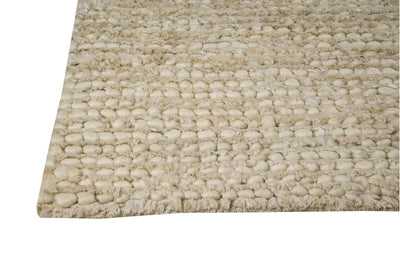 product image for Nature Collection Hand Woven Wool and Hemp Area Rug in White design by Mat the Basics 43