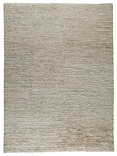 product image for Nature Collection Hand Woven Wool and Hemp Area Rug in White design by Mat the Basics 59