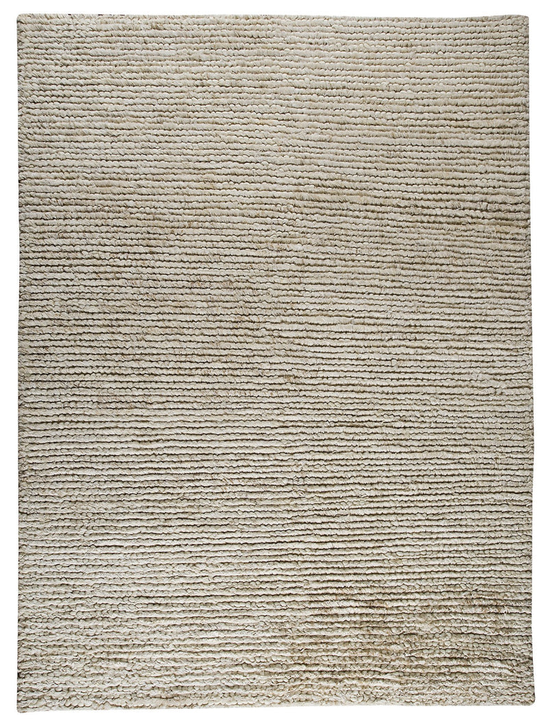 media image for Nature Collection Hand Woven Wool and Hemp Area Rug in White design by Mat the Basics 252
