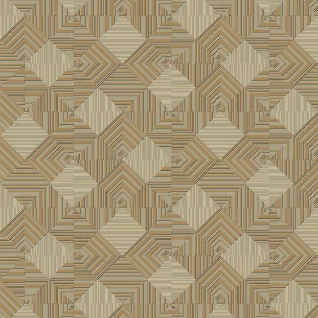 media image for Navajo Wallpaper in Gold and Grey by Antonina Vella for York Wallcoverings 238