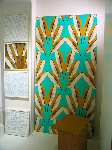 product image for Navajo Wallpaper in Turquoise design by Cavern Home 86