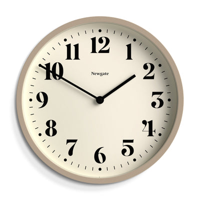 product image of number four theatre dial stone grey wall clock by newgate numfou240st 1 58