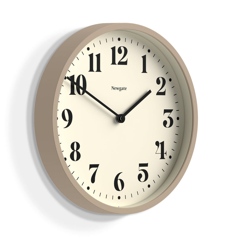 media image for number four theatre dial stone grey wall clock by newgate numfou240st 2 24