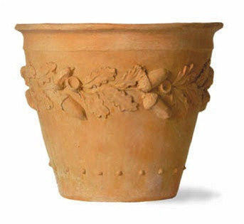 media image for Oak Leaf Planter in Terracotta Finish design by Capital Garden Products 222