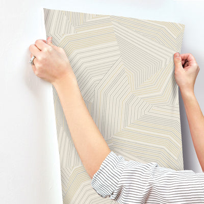 product image for Dotted Maze Wallpaper in Taupe 5