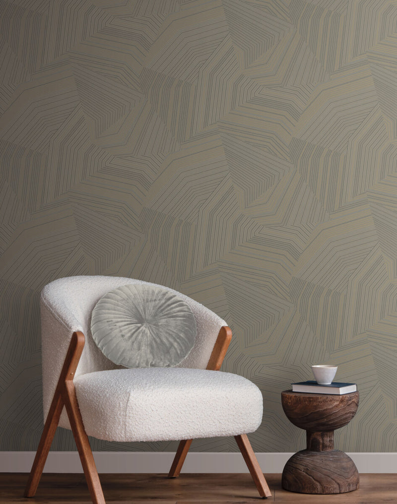 media image for Dotted Maze Wallpaper in Glint 234