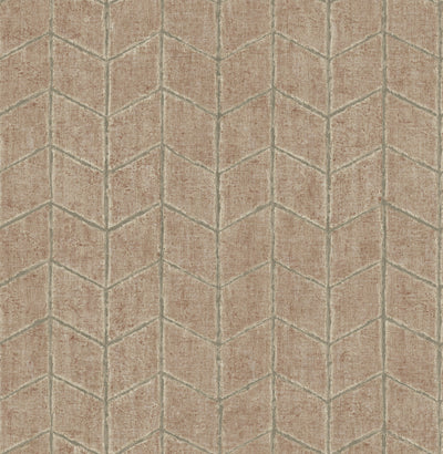 product image of Flatiron Geometric Wallpaper in Brick 517