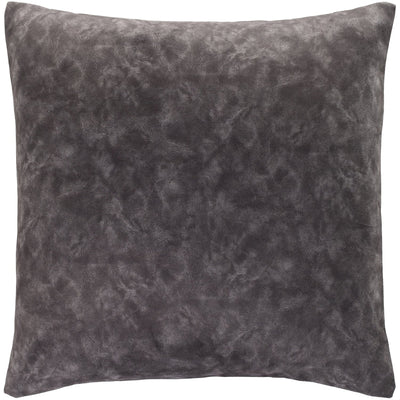 product image of Collins OIS-002 Velvet Square Pillow in Charcoal & Medium Gray by Surya 514