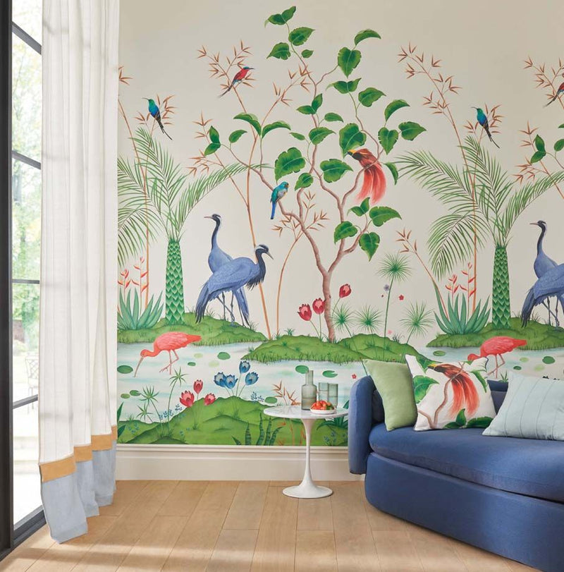 media image for Mirage Ivory Wallpaper from the Empyrea Collection by Osborne & Little 22