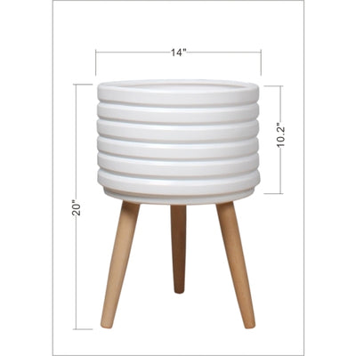 product image for orchid indoor outdoor ceramic white planter by surya orc 003 4 70