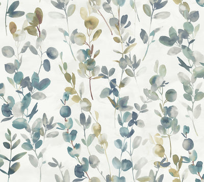 product image of Joyful Eucalyptus Wallpaper in Turquoise by Candice Olson for York Wallcoverings 565